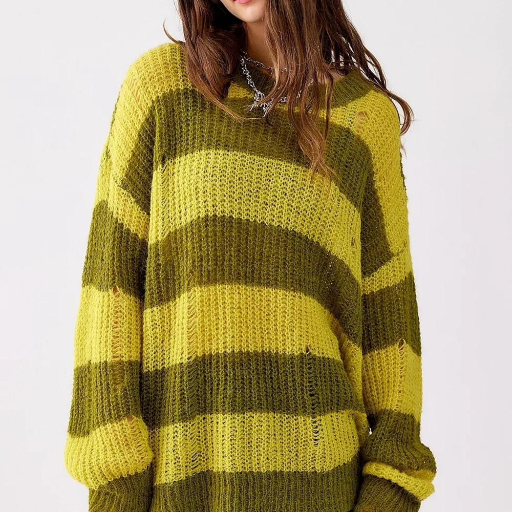 UO Alston Laddered Knit Jumper. Size L